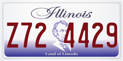 IL license plate Z724429