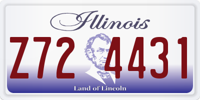 IL license plate Z724431
