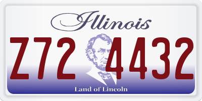 IL license plate Z724432