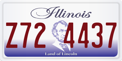 IL license plate Z724437