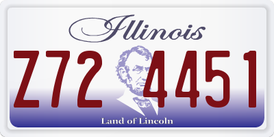 IL license plate Z724451
