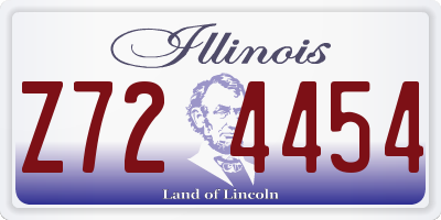 IL license plate Z724454