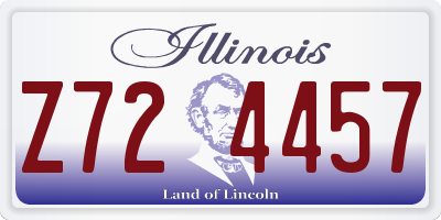 IL license plate Z724457