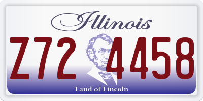 IL license plate Z724458