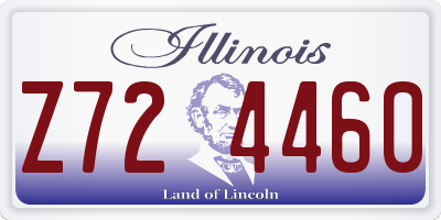 IL license plate Z724460