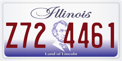 IL license plate Z724461