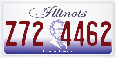 IL license plate Z724462