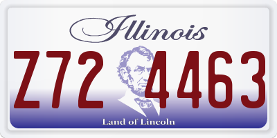 IL license plate Z724463