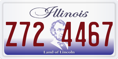 IL license plate Z724467