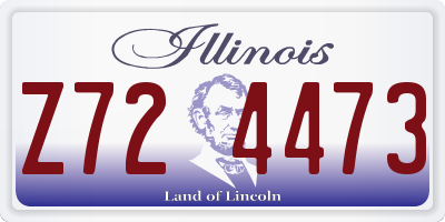 IL license plate Z724473