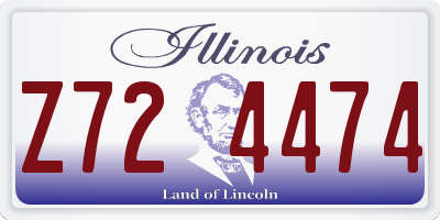 IL license plate Z724474