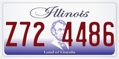 IL license plate Z724486