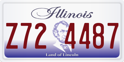 IL license plate Z724487