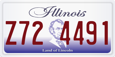 IL license plate Z724491