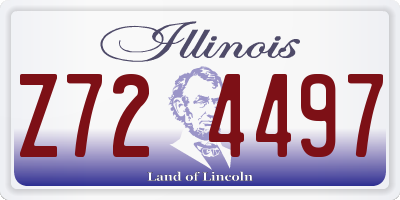 IL license plate Z724497