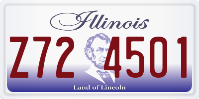 IL license plate Z724501