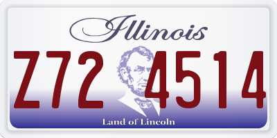 IL license plate Z724514
