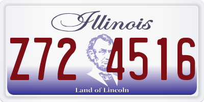IL license plate Z724516