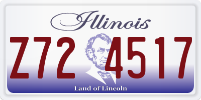 IL license plate Z724517