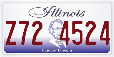 IL license plate Z724524