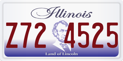 IL license plate Z724525