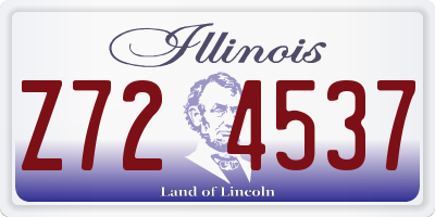 IL license plate Z724537