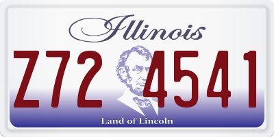 IL license plate Z724541
