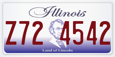 IL license plate Z724542