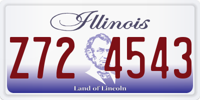 IL license plate Z724543
