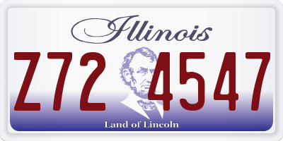IL license plate Z724547