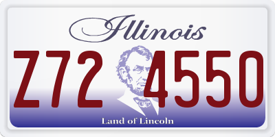 IL license plate Z724550