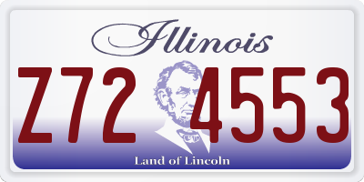 IL license plate Z724553