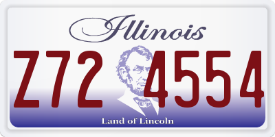 IL license plate Z724554