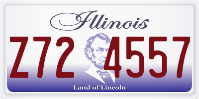 IL license plate Z724557