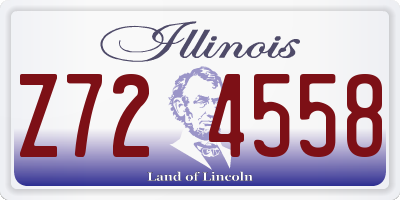 IL license plate Z724558