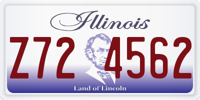 IL license plate Z724562