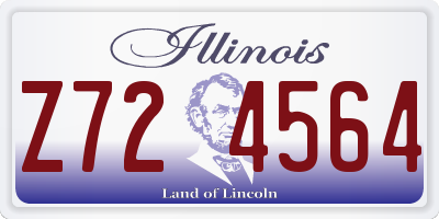 IL license plate Z724564