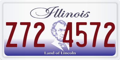 IL license plate Z724572