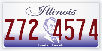 IL license plate Z724574