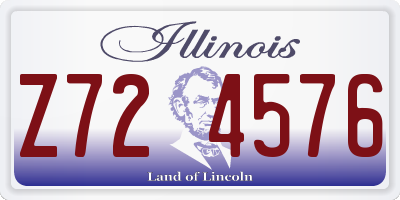 IL license plate Z724576