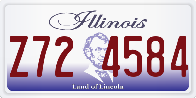 IL license plate Z724584