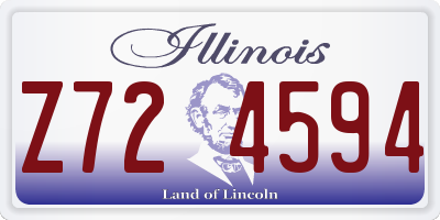 IL license plate Z724594