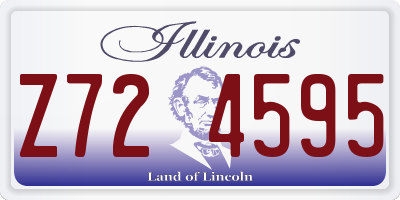 IL license plate Z724595