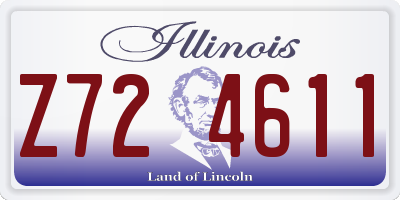 IL license plate Z724611