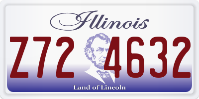 IL license plate Z724632