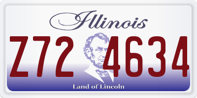IL license plate Z724634