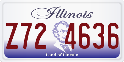 IL license plate Z724636