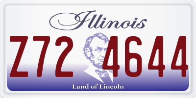 IL license plate Z724644