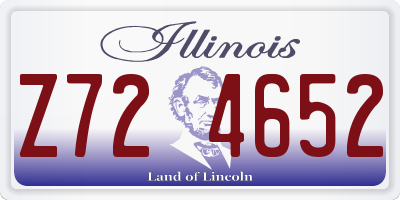IL license plate Z724652