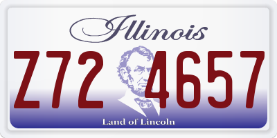 IL license plate Z724657